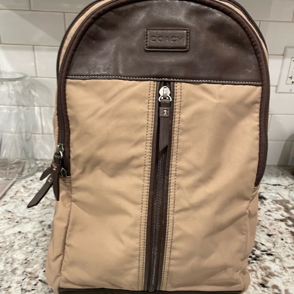 Coach Canvas leather backpack unisex - Picture 3 of 15
